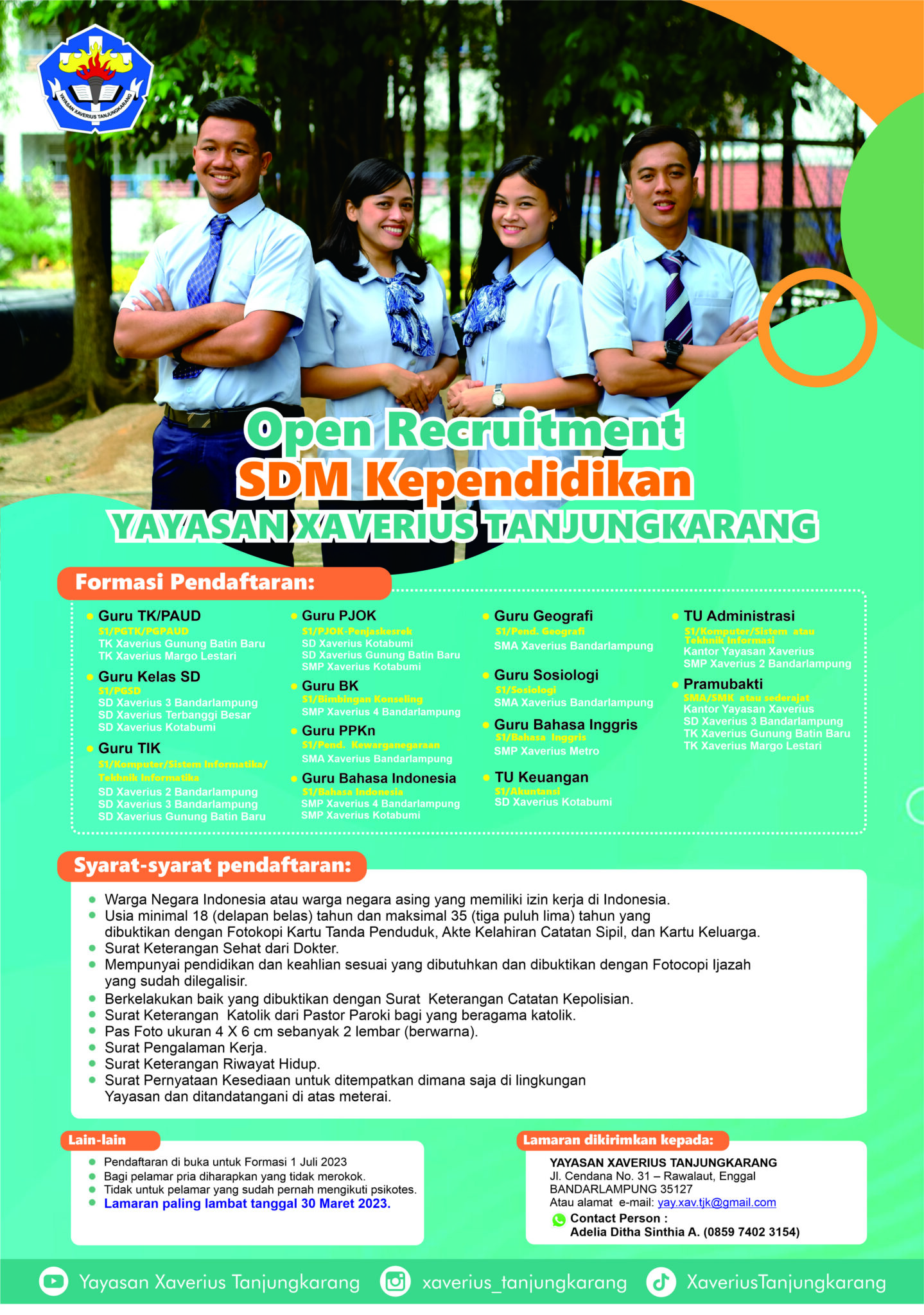 Open Reqruitment SDM Kependidikan
