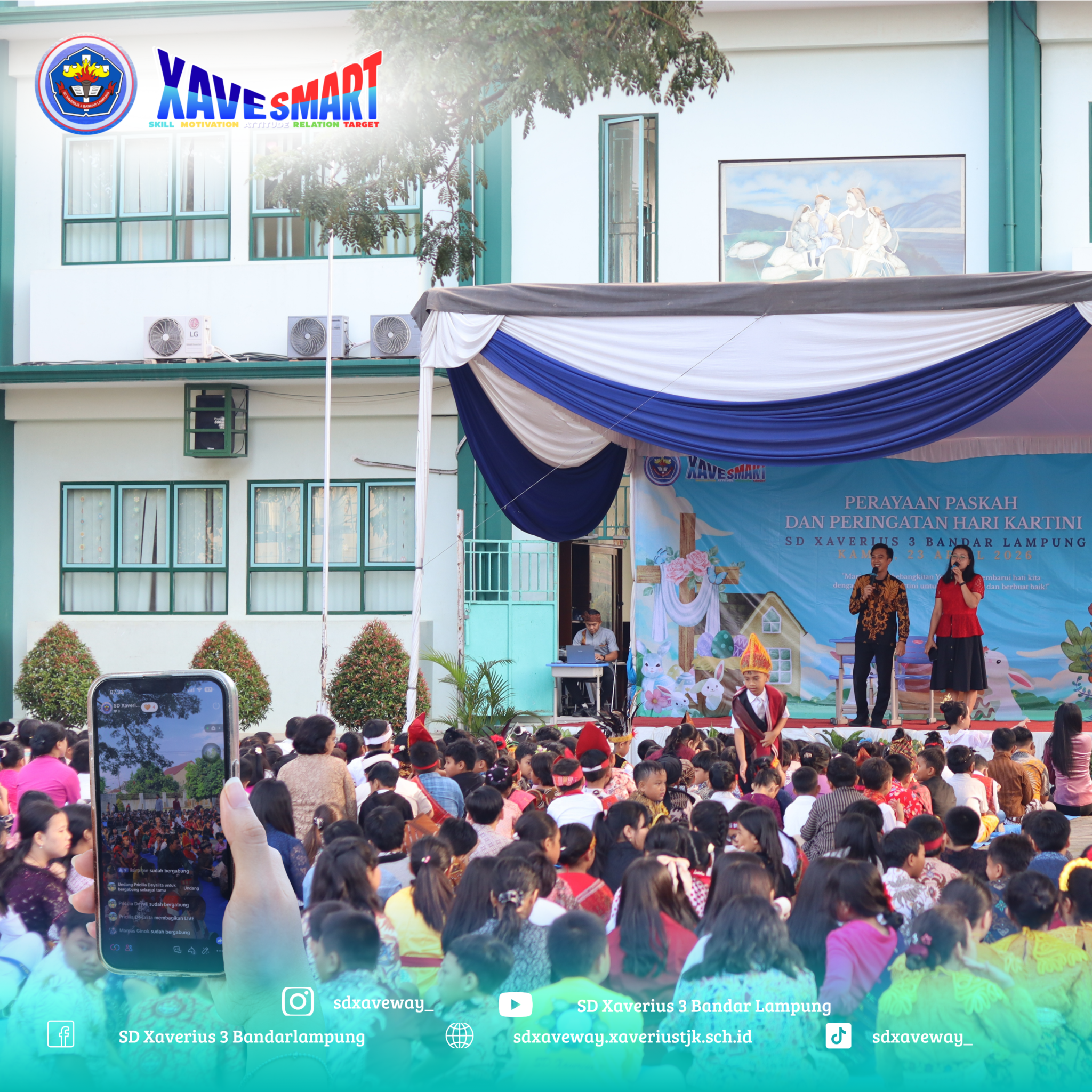 Sinergi Semangat Kartini dan Makna Paskah: SD Xaverius 3 Bandar Lampung Gelar Perayaan Meriah